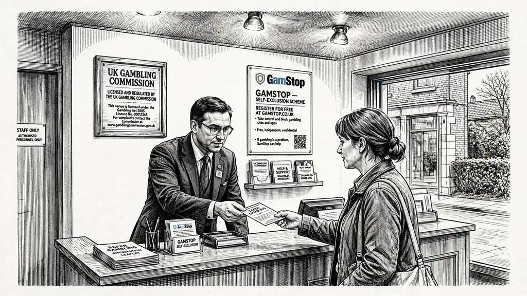 Regulated UK gambling helpdesk with UKGC notice